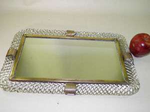Vintage Venini Murano Art Glass Mirrored Vanity Tray  