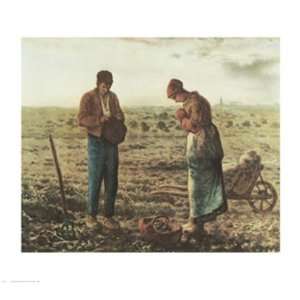  The Angelus, c.1859 Finest LAMINATED Print Jean Francois 