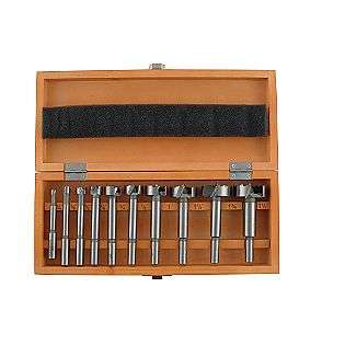 10 Pc. Forstner Bit Set with Wooden Storage Box  Skil Tools Power Tool 