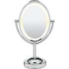 doba Conair 1x/7x Magnification Double Sided Lighted Oval Mirror