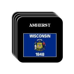  US State Flag   AMHERST, Wisconsin (WI) Set of 4 Mini 