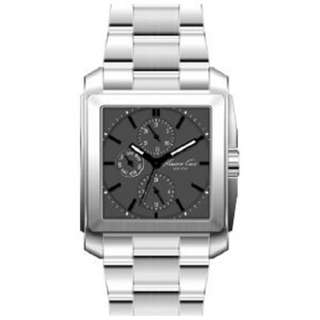 NEW Kenneth Cole KC9066 Mens Dress Sport Stainless Steel and Grey 