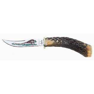 Case Cutlery 00341 Pheasant Hunter Knife with Fixed Stainless Steel 