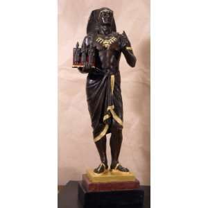  Bronze Egyptian Pharaoh Priest 2 Picault   Limited Edition 