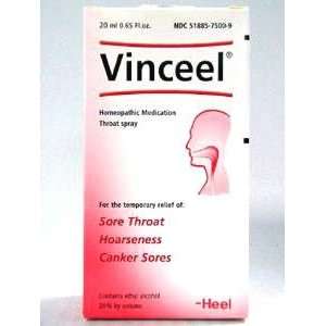  Vinceel Throat Spray Heel USA BHI 0.65 Ounces Liquid 