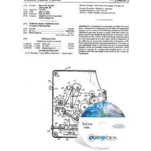  NEW Patent CD for TEMPERATURE COMPENSATOR 