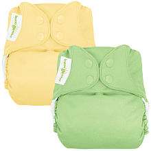 BumGenius 4.0 Snap Cloth Diaper 2 Pack   Butternut/Grasshopper (One 
