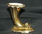 Vintage Weeping Gold 24 KT GOLD Made In USA Cornucopia Horn Of Plenty