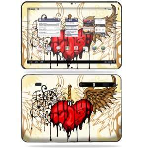   Skin Decal Cover for Motorola Xoom Tablet Stabbing Heart Electronics