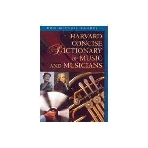  Harvard Concise Dictionary of Music & Musicians Musical 