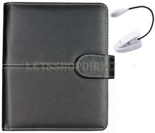 Black Leather Case Cover Pouch Jacket for New  Kindle Touch+Dual 