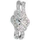   Expressions Tanyas Fancy CZ Clipon Earrings Sterling Silver