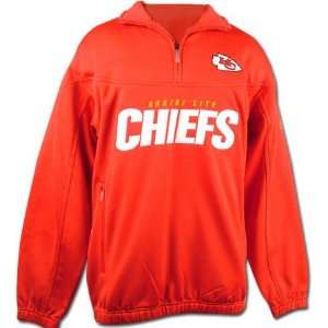 Kansas City Chiefs 1/4 Zip Coaches Pullover Fleece Jacket  