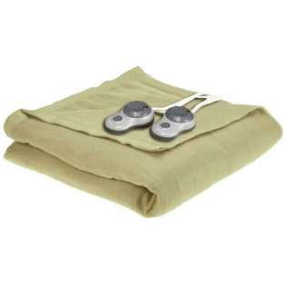 Sunbeam King Heated Electric Blanket Imperial Nights Sage at  
