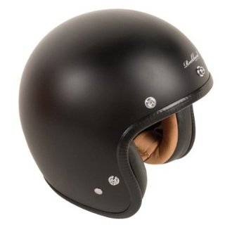  American Classic Open Face Motorcycle Helmet Large Matte Black