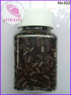 1000 pcs Copper Tube Link Beads For Hair Extension  