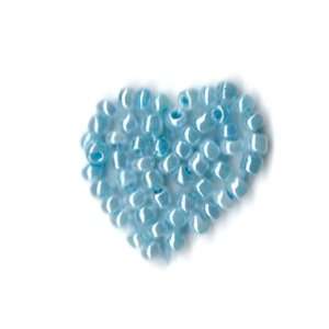Venus Ribbon Iron On Beaded Heart Applique, 4 Piece, 3/4 Inch by 3/4 