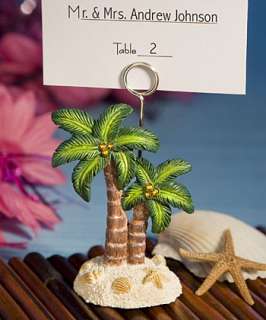 100   Palm Tree Place Card Holders   Wedding Favors  