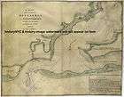 Wall Map Pensacola harbor West Florida Surveyor 1764
