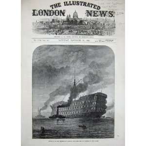  1872 Departure Dreadnought Hospital Ship Thames River 
