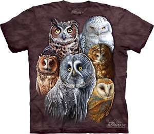 OWL THE MOUNTAIN ADULT TEE SHIRT FREE S/H USA #3214  