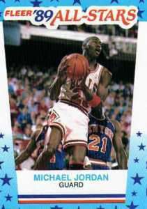 Michael Jordan 1989 90 Fleer All Star Stickers # 3  