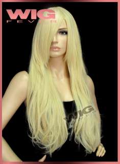 Long Golden Blonde Wavy Hair Wigs 9711  