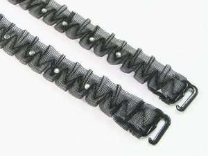 Black Lace Wide 15mm Adjustable Elastic Bra Straps 0zR  