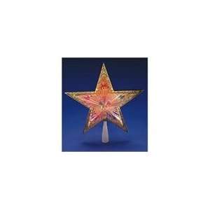  10 Lighted Gold Star Christmas Tree Topper   Multi Color 