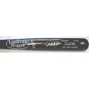   New York Yankees Autographed Black Louisville Slugger Game Model Bat