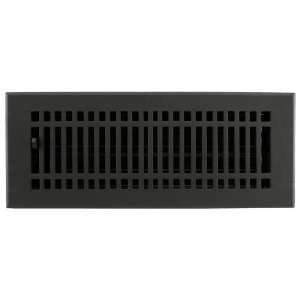 Cast Iron Floor Register with Louvers   4 x 12 (5 5/8 x 14 Overall 