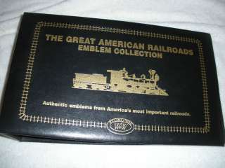 THE GREAT AMERICAN RAILROAD EMBLEMS PATCH COLLECTION BINDER Willabee 