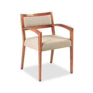 Cambia™ 2160 Series Arch Arm Reception Chair, Oatmeal, Medium Oak 
