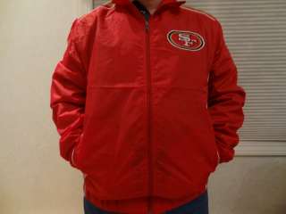 NWT NFL Mens San Francisco 49ers Lightweight Full Zip Jacket  Sizes L 