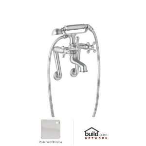   Cisal Exposed Tub Filler with Handspray and Double Cross Handles   Cis