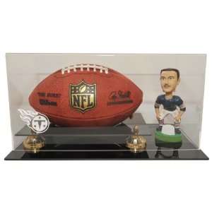 Tennessee Titans Deluxe Football and Bobblehead Display   NFL 