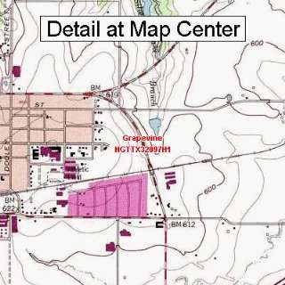  USGS Topographic Quadrangle Map   Grapevine, Texas (Folded 