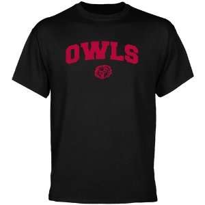  Temple Owls Black Logo Arch T shirt