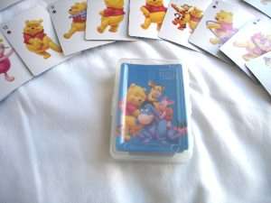 Disney Winnie the Pooh Friend Playing Poker Card   Blue  