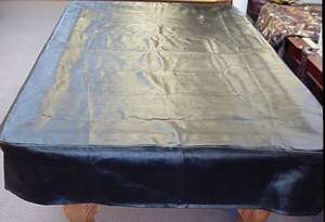 9V Black Hood Fitted Pool Table Cover, 65x115  