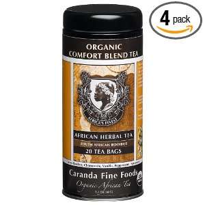 Caranda Fine Foods African Herbal Tea, Organic Comfort Blend Teabags 
