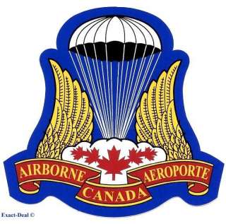 CANADA Canadian Airborne PARACHUTE PARA WINGS Sticker decal  