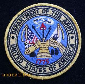 DEPARTMENT OF THE ARMY PATCH US ARMY USA  