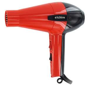 Elchim 2001 Hair Dryer RED & BLACK Italy Pro Salon NIB  