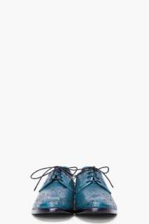 Jil Sander Turquoise Paisley Loafer Flats for women  