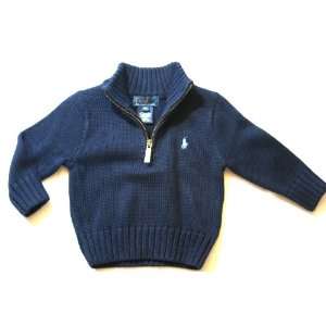   Lauren Infant Baby Boy Layette Navy Blue Sweater Cardigan (2T) Baby