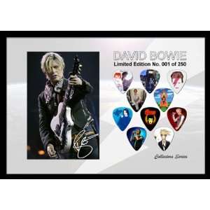  David Bowie Premium Celluloid Guitar Picks Display Large 