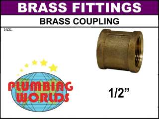 BRASS COUPLING FITTING THREADED NEW  