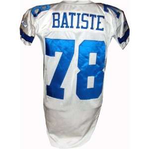 DAnthony Batista #78 Cowboys Game Issued White Jersey 