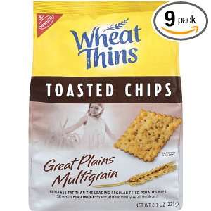 Wheat Thins Chips, Multi Grain, 8.1 Ounce Bags (Pack of 9)  